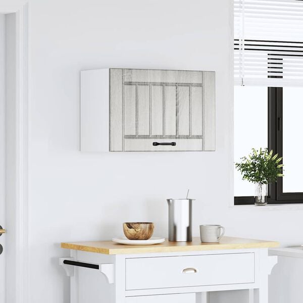 vidaXL Armoire murale de cuisine Lucca sonoma gris bois ing&eacute;nierie