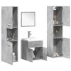 vidaXL Ensemble de meubles de salle de bain 5 pcs gris béton