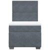 vidaXL Sommier &agrave; lattes de lit avec matelas Gris fonc&eacute; 100x200 cm
