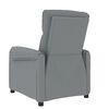 vidaXL Fauteuil de massage Gris clair Tissu