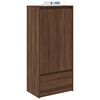 vidaXL Armoire tiroir chêne marron 55,5x34x119,5 cm bois d'ingénierie