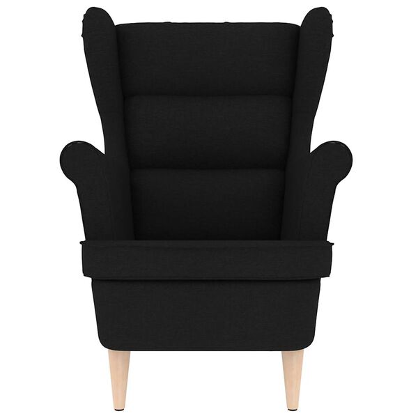 vidaXL Fauteuil noir 74x84x100 cm tissu