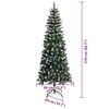 vidaXL Sapin de No&euml;l artificiel Vert 210 cm PVC, plastique et acier