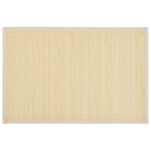 6 Napperons en bambou 30 x 45 cm Nature