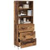 vidaXL Haut Armoire avec tiroir 2 pcs Bois ancien Bois d'ing&eacute;nierie