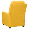 vidaXL Fauteuil de massage Jaune Tissu