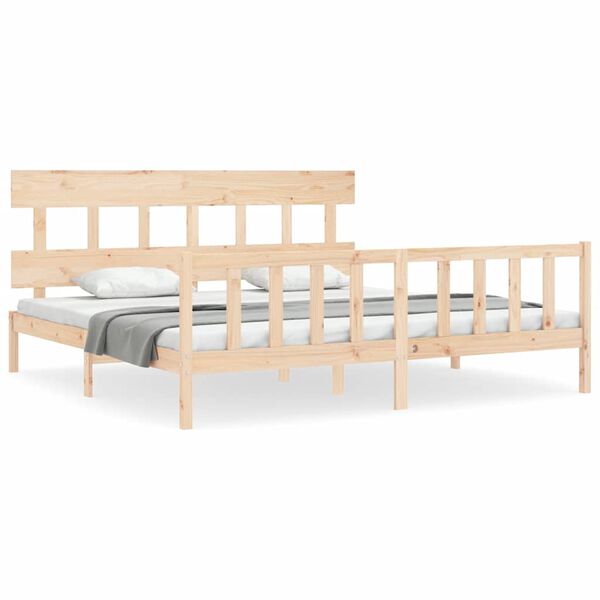 vidaXL Cadre de lit sans matelas bois massif de pin