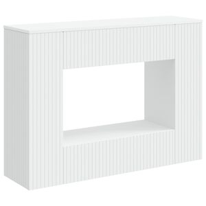 vidaXL Table console Ray&eacute; Blanc 101 x 29 x 74 cm Bois d&rsquo;ing&eacute;nierie