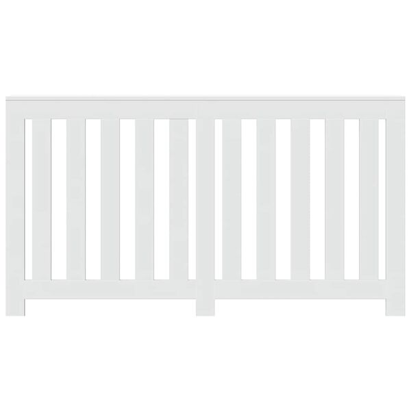 vidaXL Cache-radiateur blanc 149x20x82 cm bois d'ing&eacute;nierie