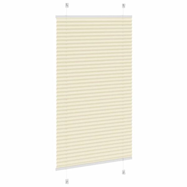 vidaXL Store plissé crème 75x150 cm largeur du tissu 74,4 cm polyester