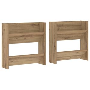 vidaXL Cabinet &agrave; chaussures 2 pc 60 x 18 x 60 cm Bois d'ing&eacute;nierie