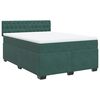 vidaXL Sommier &agrave; lattes de lit et matelas Vert fonc&eacute; 140x190cm Velours
