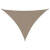 vidaXL Voile de parasol tissu oxford triangulaire 3,5x3,5x4,9 m taupe