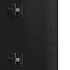 vidaXL Buffet haut noir 60x35x180 cm bois d’ingénierie