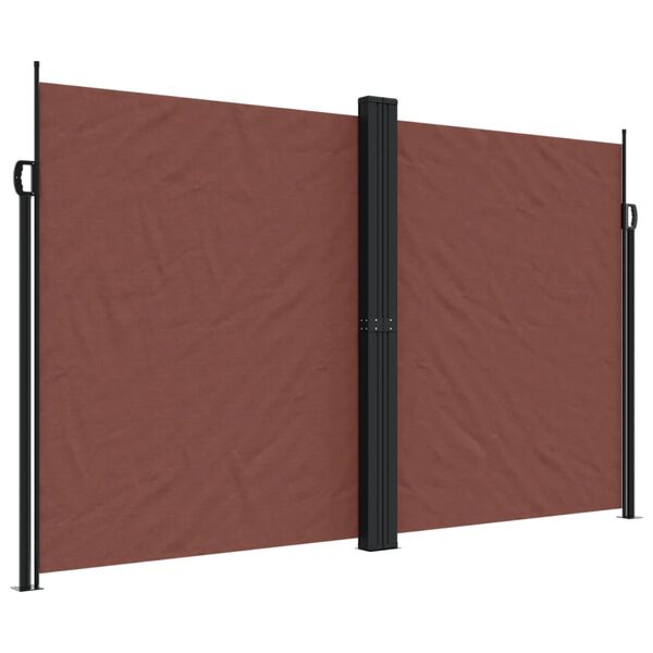 vidaXL Auvent lat&eacute;ral r&eacute;tractable marron 200x600 cm