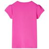 T-shirt pour enfants à mancherons rose foncé 128