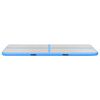 vidaXL Tapis gonflable de gymnastique avec pompe 600x100x10cm PVC Bleu
