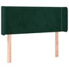 vidaXL T&ecirc;te de lit &agrave; LED Vert fonc&eacute; 103x16x78/88 cm Velours