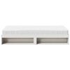 vidaXL Lit de jour avec matelas blanc 90x190 cm bois de pin massif