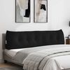 vidaXL Coussin de Dos Noir 180 x 24 x 50 cm tissu