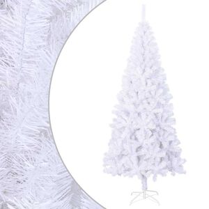 vidaXL Sapin de No&euml;l artificiel L 240 cm Blanc