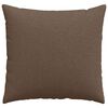 vidaXL Coussins de canapé 2 pcs Marron 50 x 50 cm tissu