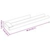 vidaXL Porte-serviettes Argent 40 x 9 x 4 cm Acier inoxydable