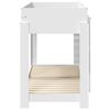 vidaXL Lit Superpos&eacute; pour Enfants Blanc 80 x 190 cm Bois d'ing&eacute;nierie