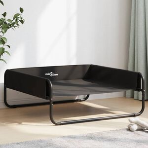 vidaXL Lit sur&eacute;lev&eacute; pour chien anthracite tissu Oxford et acier