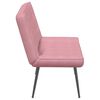 vidaXL Banc rose 110x74x84 cm velours