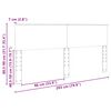 vidaXL T&ecirc;te de lit Blanc 200 cm Bois d'ing&eacute;nierie