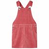 Robe salopette pour enfants velours côtelé rose 92