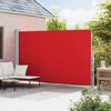 vidaXL Auvent lat&eacute;ral r&eacute;tractable de patio 220x500 cm Rouge