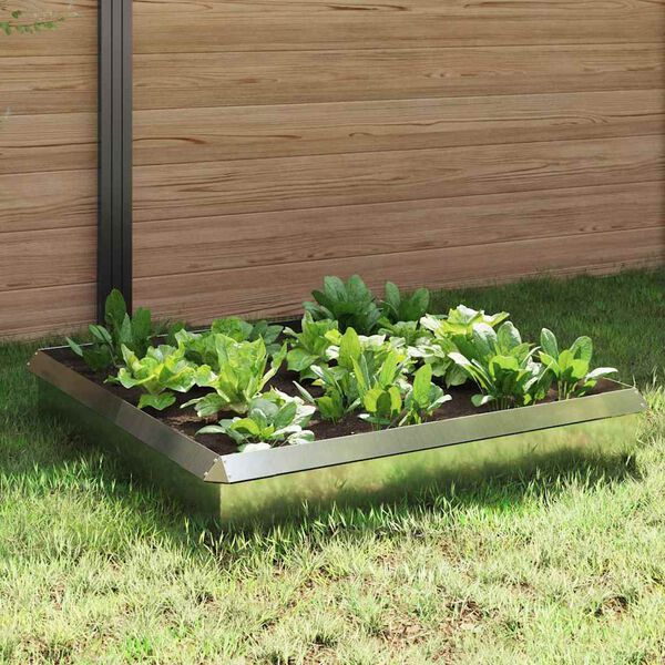 vidaXL Cl&ocirc;tures anti-limaces 8 pcs Argent Acier galvanis&eacute;