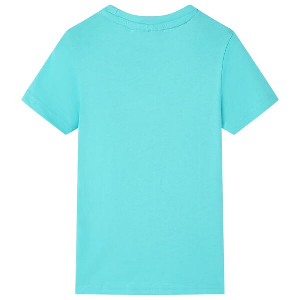 T-shirt pour enfants avec manches courtes aqua 116