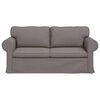 vidaXL Canap&eacute; Taupe 215 x 82 x 80 cm tissu