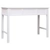 vidaXL Bureau Blanc 110 x 45 x 76 cm Bois