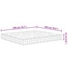 vidaXL Matelas &agrave; ressorts ensach&eacute;s duret&eacute; moyenne 180x200 cm
