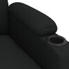 vidaXL Fauteuil inclinable &eacute;lectrique Noir Tissu