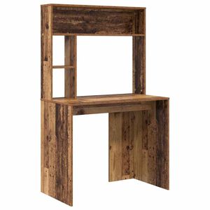 vidaXL Bureau Bois Ancien 91 x 50 x 149 cm Bois d'ing&eacute;nierie