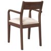 vidaXL Chaises à manger coussins 2 pcs marron bois massif caoutchouc