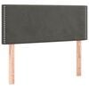 vidaXL T&ecirc;te de lit Gris fonc&eacute; 90x5x78/88 cm Velours