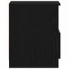 vidaXL Cabinet de chevet avec tiroir 2 pcs Ch&ecirc;ne noir 40 x 40 x 50 cm