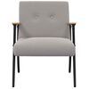 vidaXL fauteuil Gris clair 59 x 75 x 78 cm