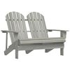 vidaXL Chaise de jardin Adirondack 2 places bois de sapin massif gris