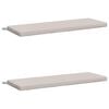 vidaXL Coussins de banc 2 pi&egrave;ces SOEST 2 pc 100 % polyester Blanc