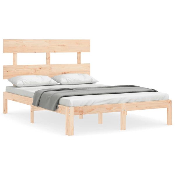 vidaXL Cadre de lit sans matelas 120x200 cm bois de pin massif