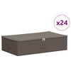 vidaXL Bo&icirc;te de rangement 24 pcs Gris 70 x 40 x 18 cm Tissu intiss&eacute;