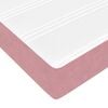vidaXL Cadre de lit ottoman avec matelas rose 90x200 cm velours