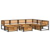 vidaXL Salon de jardin avec coussins 8 pcs bois massif d'acacia